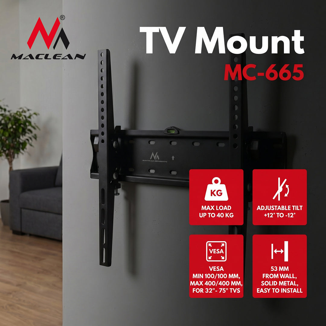 Muurbeugel voor TV 32-75" Maclean MC-665 Wandbeugel