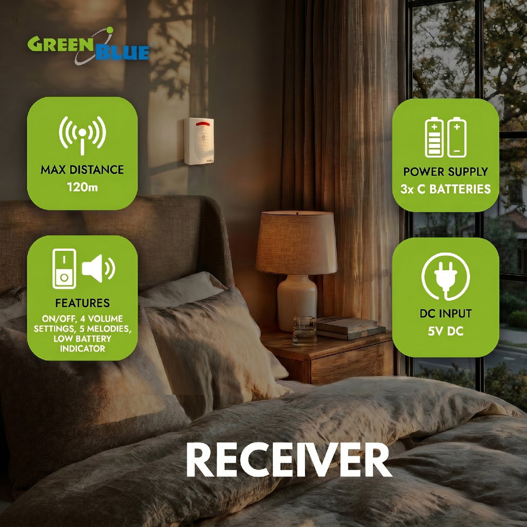 Alarm met bewegingsmelder Greenblue IP44 PIR Sensor motion