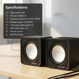 6W USB Zilver&Zwart Audiocore AC870 B computerluidsprekers