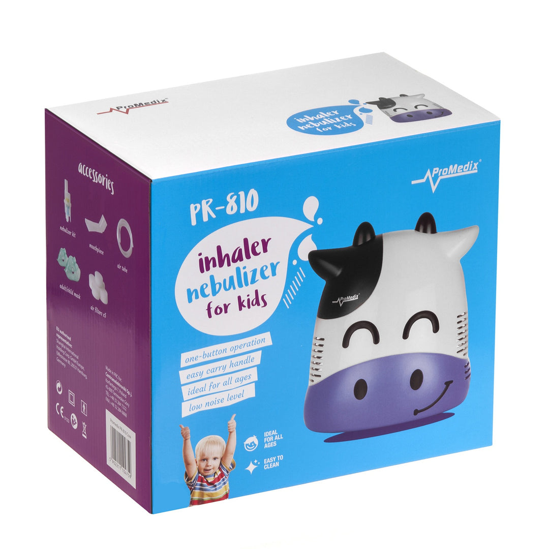 Promedix PR-810 Inhalator voor kinderen Koe Set vernevelaars, maskers, filters