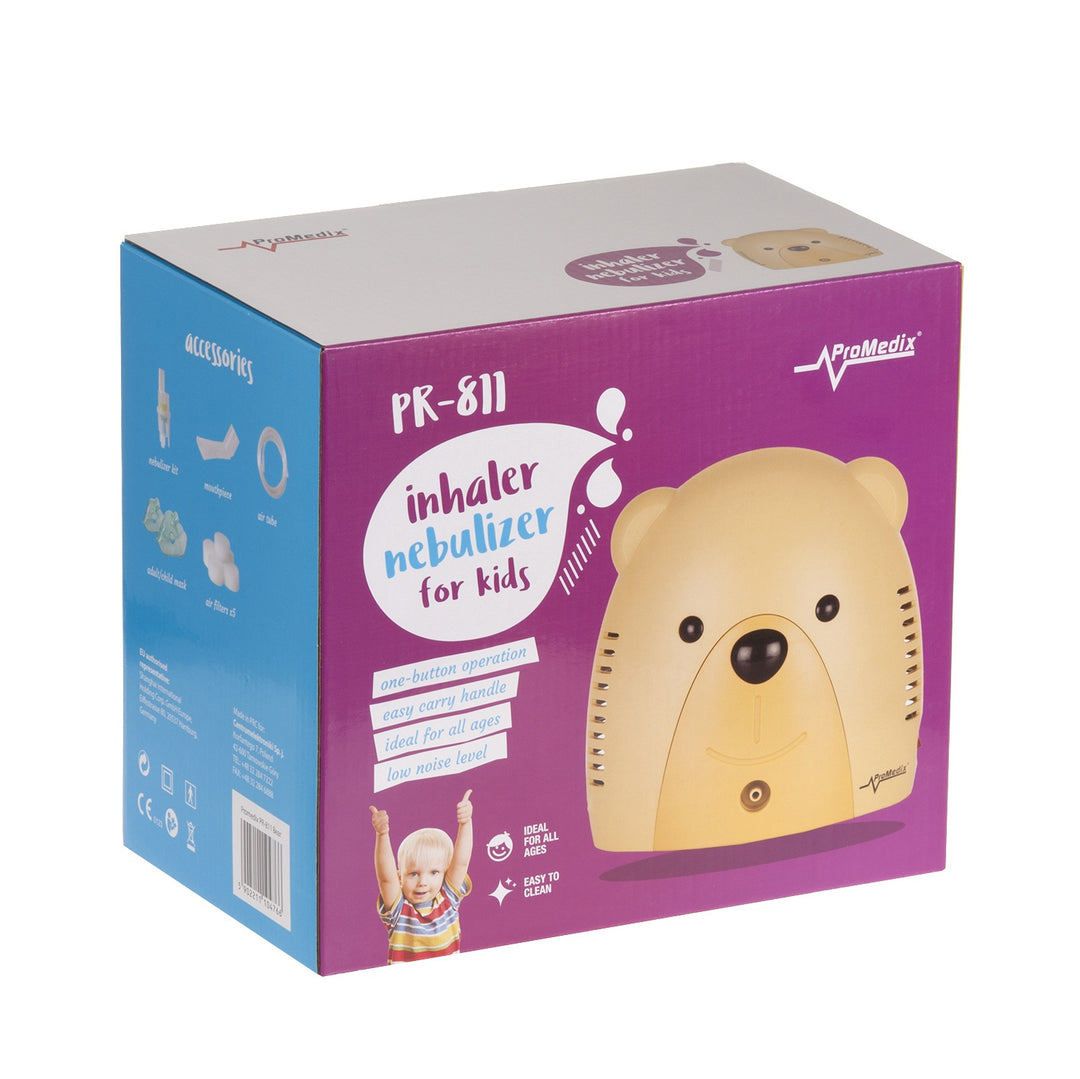 Promedix PR-811 Inhalator vernevelaar voor kinderen Set met maskers, filters