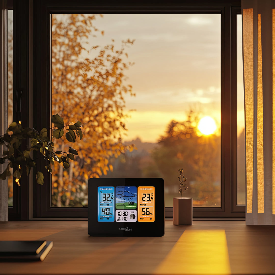 Draadloos Weerstation Externe sensor met LCD-scherm GreenBlue GB522