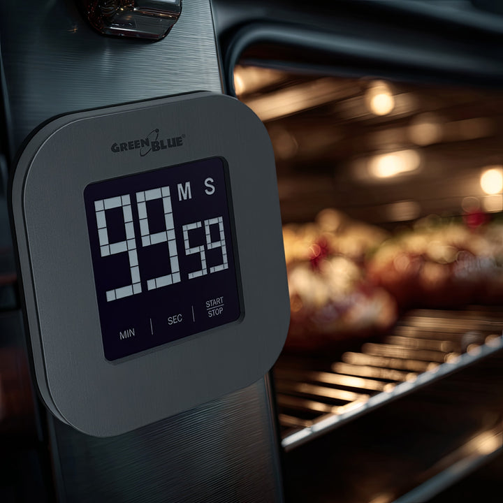 Digitale magnetische timer- Zilver Greenblue, GB524