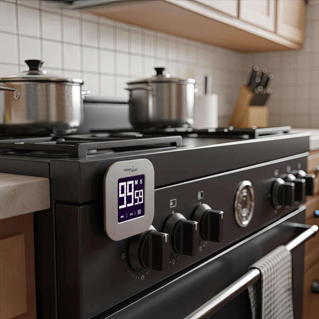 Digitale magnetische timer- Zilver Greenblue, GB524