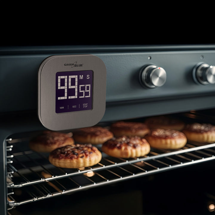 Digitale magnetische timer- Zilver Greenblue, GB524