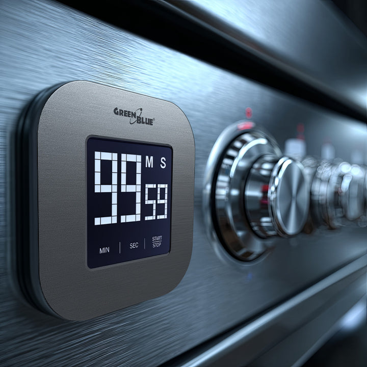 Digitale magnetische timer- Zilver Greenblue, GB524