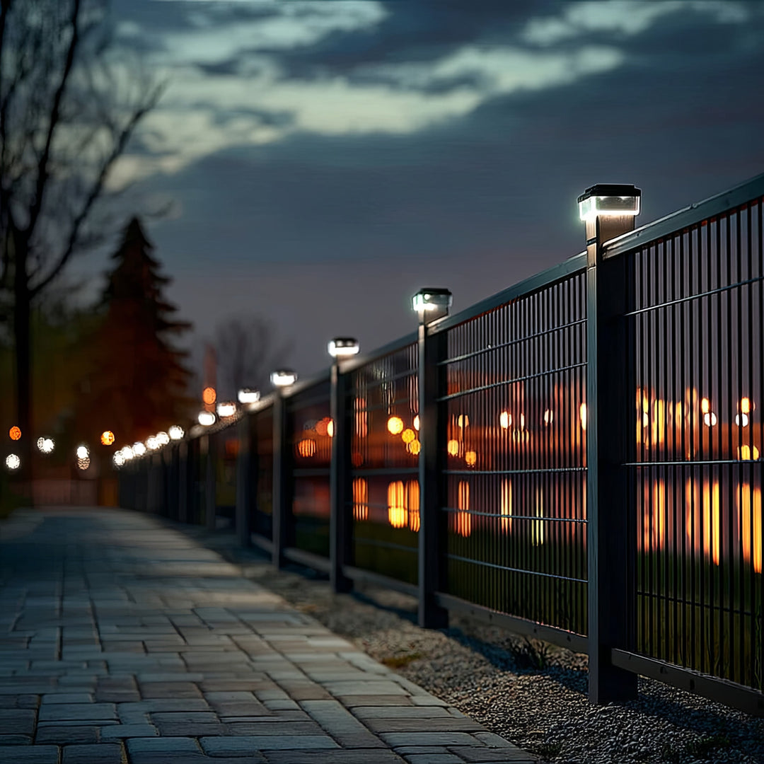 GreenBlue LED-paalverlichting op zonne-energie, 60x60 mm, kap met envelop, GB126