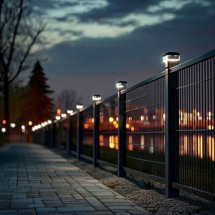 GreenBlue LED-paalverlichting op zonne-energie, 60x60 mm, kap met envelop, GB126