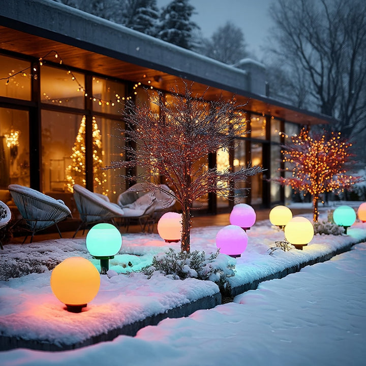 Solar LED Lichtbollen Tuin kleur ledlampje Greenblue