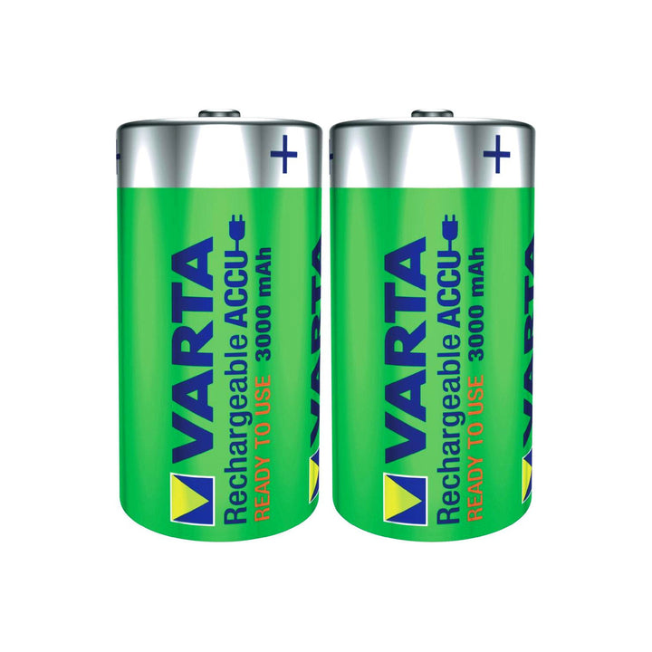 2x Varta Ready2Use R14 C oplaadbare batterijen, capaciteit 3000 mAh