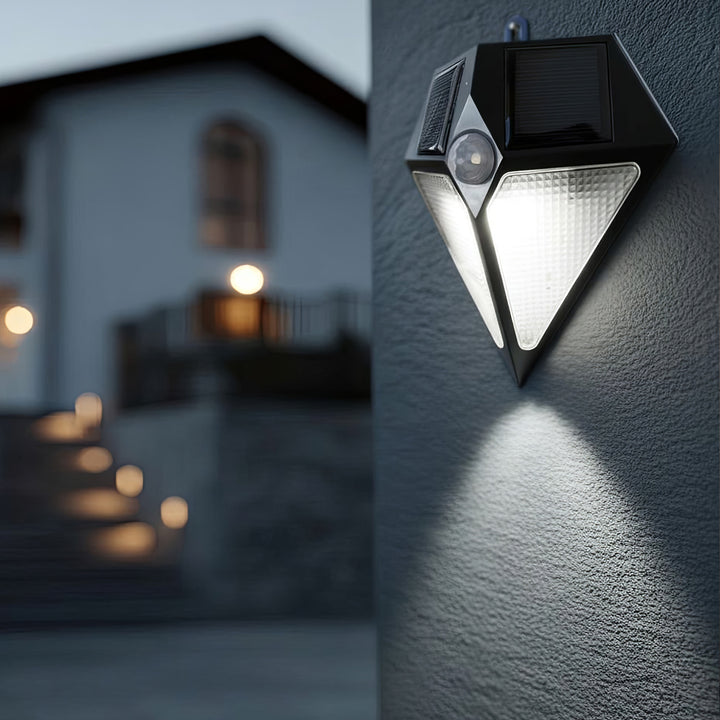 Solar wandlamp met 6 LED met bewegingsensor Maclean Energy MCE168