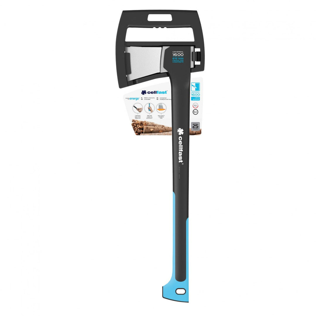 Universele Cellfast-bijl, timmerbijl, gehard staal, lengte 615 mm, U1600 ENERGO