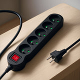 Stekkerdoos 5voudig 1,4 m met penaarde en kinderbeveiliging Maclean Energy MCE183 2300W