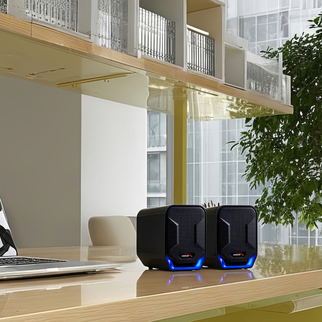 Stereo Luidsprekers Audiocore AC865 compacte luidsprekers voor computers, laptop en notebook