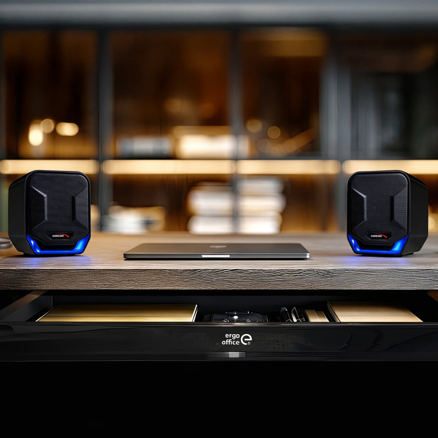 Stereo Luidsprekers Audiocore AC865 compacte luidsprekers voor computers, laptop en notebook