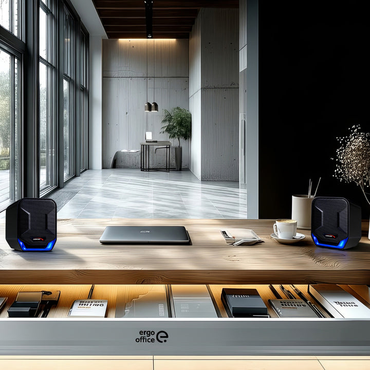 Stereo Luidsprekers Audiocore AC865 compacte luidsprekers voor computers, laptop en notebook