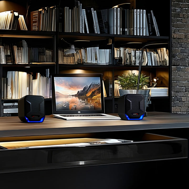 Stereo Luidsprekers Audiocore AC865 compacte luidsprekers voor computers, laptop en notebook