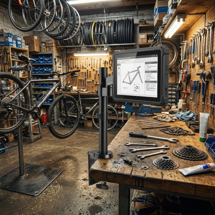 Maclean MC-775 Monitorstandaard met gasveer, 17" - 32" dubbele arm 8 kg