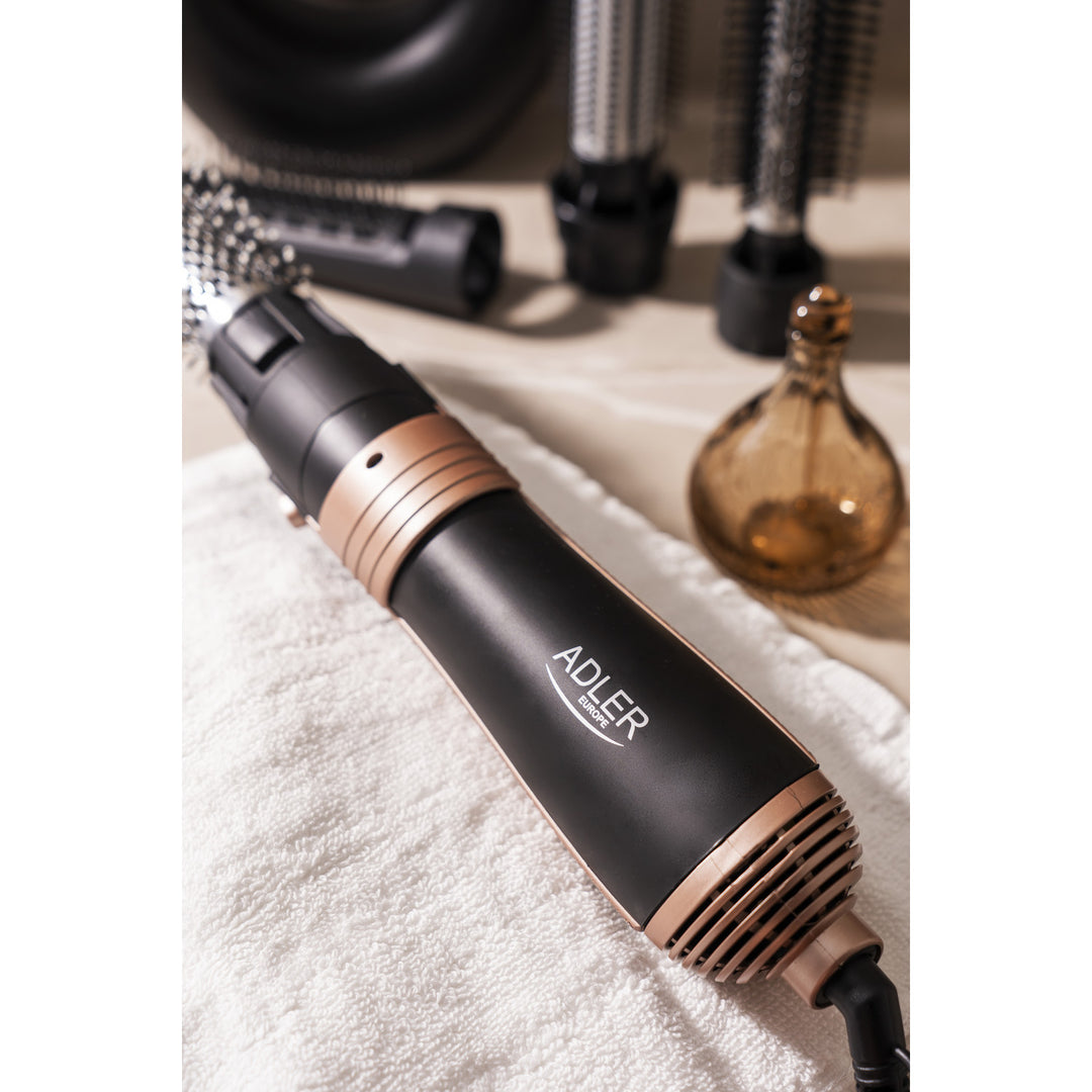 Adler krultang-droogtang, multifunctioneel, 6 opzetstukken, 2 temperatuurstanden, 1000W, AD 2022