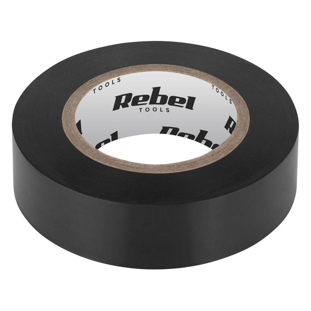 REBEL zelfklevende isolatietape (0,13 mm x 19 mm x 10 yd) zwart