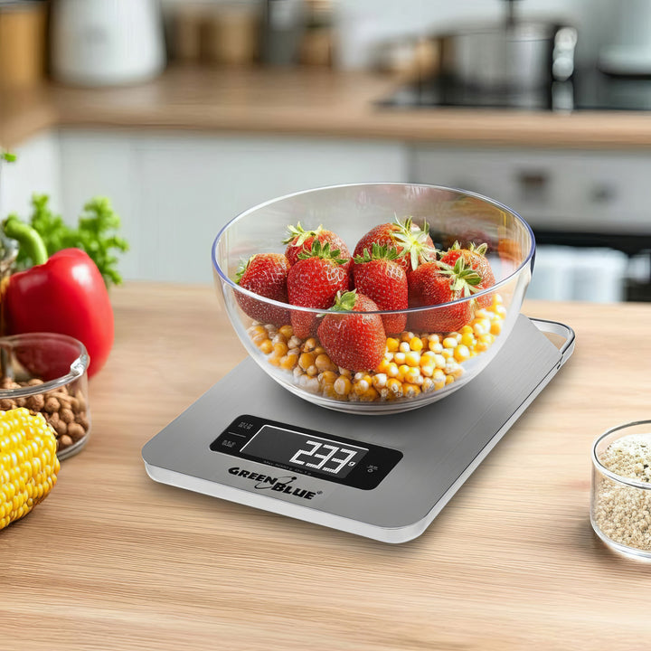 Digitale keukenweegschaal met Anti-slip voeten GreenGBlue GB170