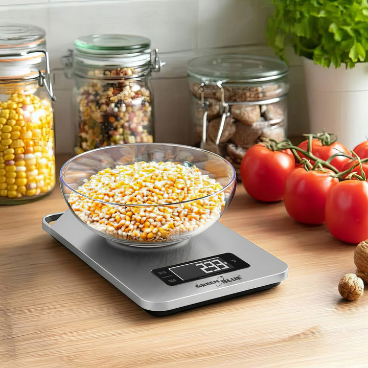 Digitale keukenweegschaal met Anti-slip voeten GreenGBlue GB170