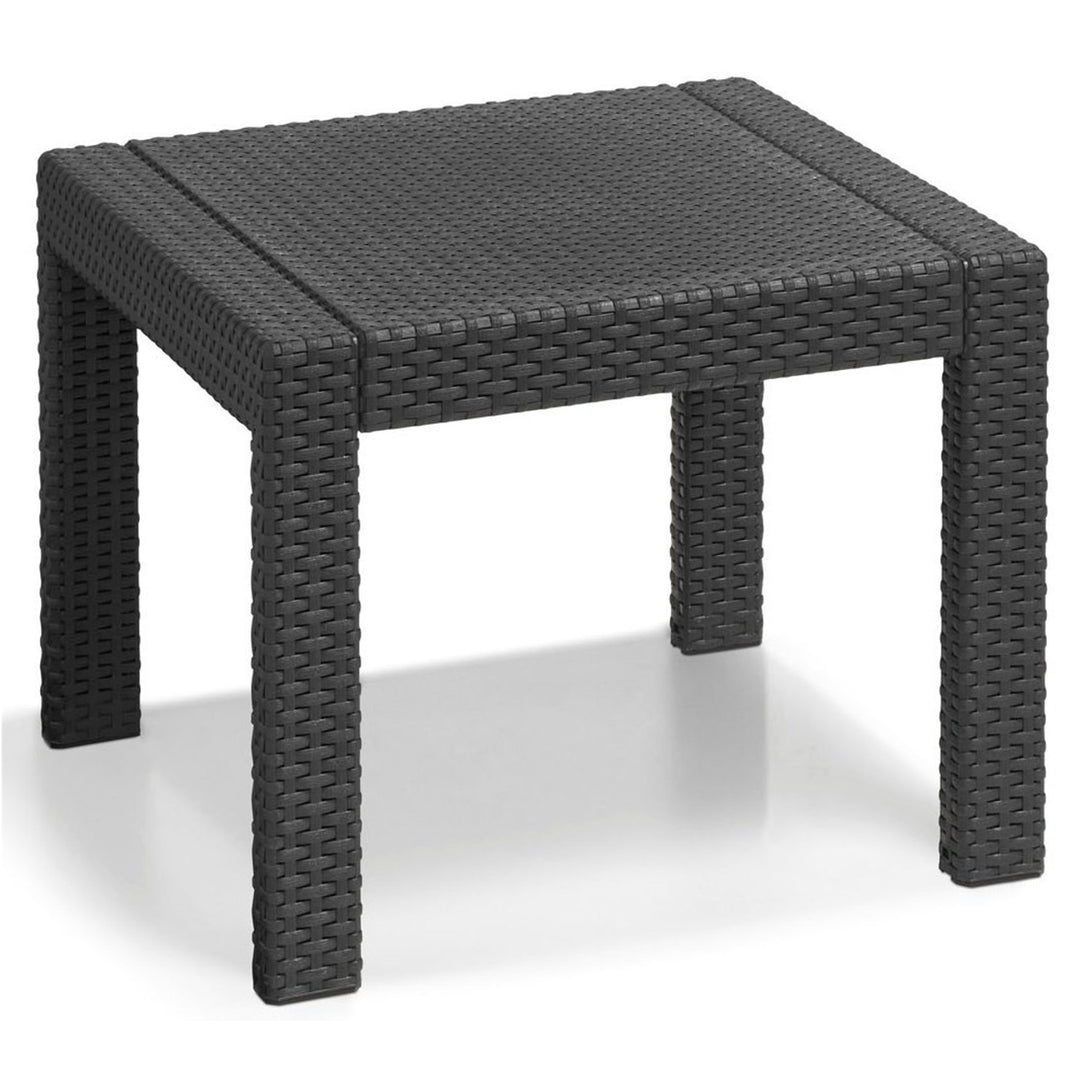 Tuinmeubel set 3 elementen Rosario grafiet imitatie rotan-tricot Curver
