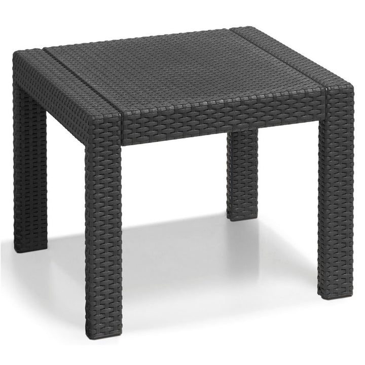 Tuinmeubel set 3 elementen Rosario grafiet imitatie rotan-tricot Curver