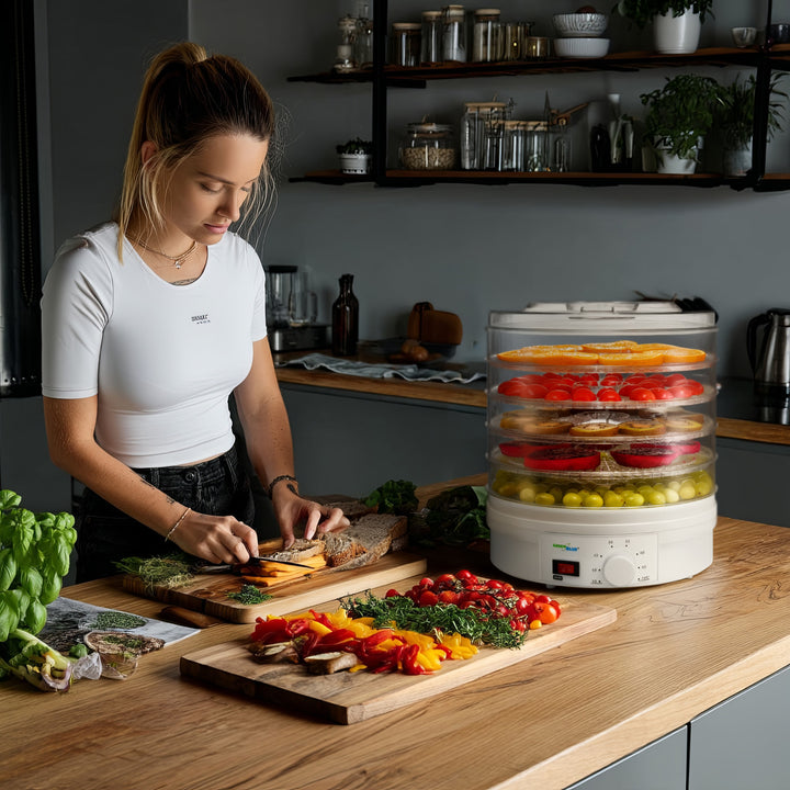 Voedseldroger GreenBlue GB190 - 250 W - met 5 transparante lades- 35 tot 70°C