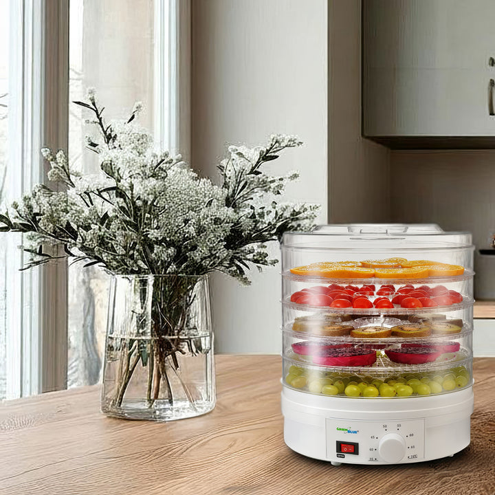 Voedseldroger GreenBlue GB190 - 250 W - met 5 transparante lades- 35 tot 70°C