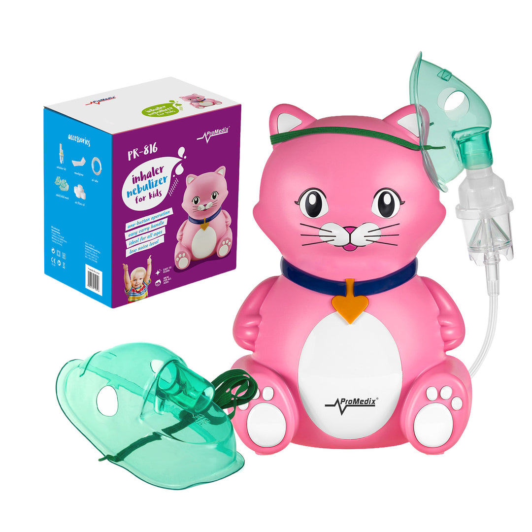 Promedix PR-816 Inhalator voor kinderen en volwassen KAT Set Maskers 5 Filters