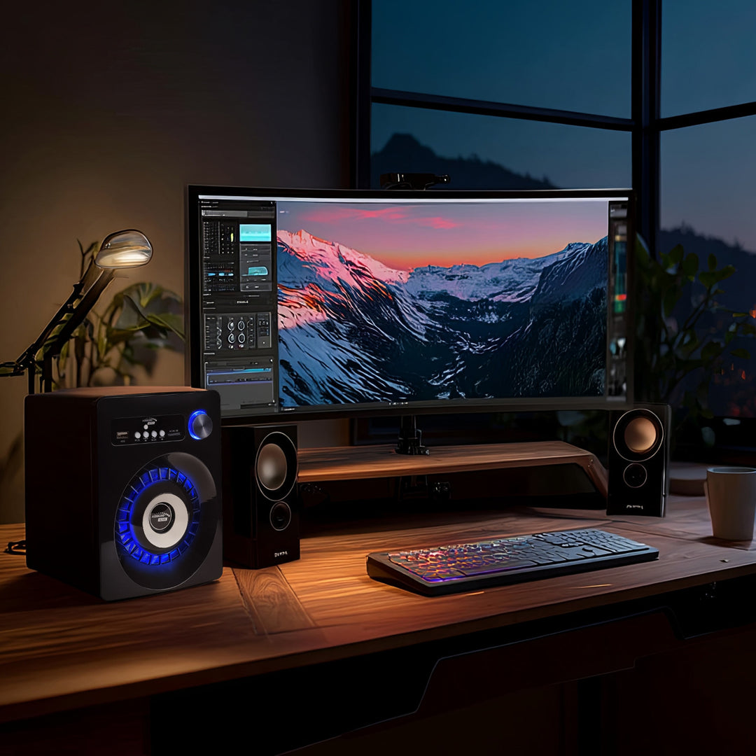 Bluetooth 2.1 Audiocore AC910 luidspreker FM-radio, TF-kaartingang, AUX, USB-voeding