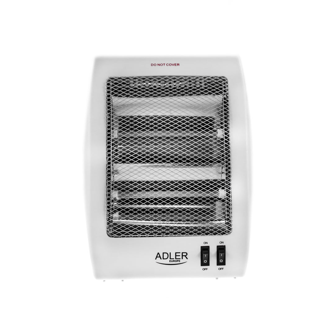 Adler halogeenverwarming, 2 vermogensniveaus, 2 krachtige kwartslampen, wit, AD 7709