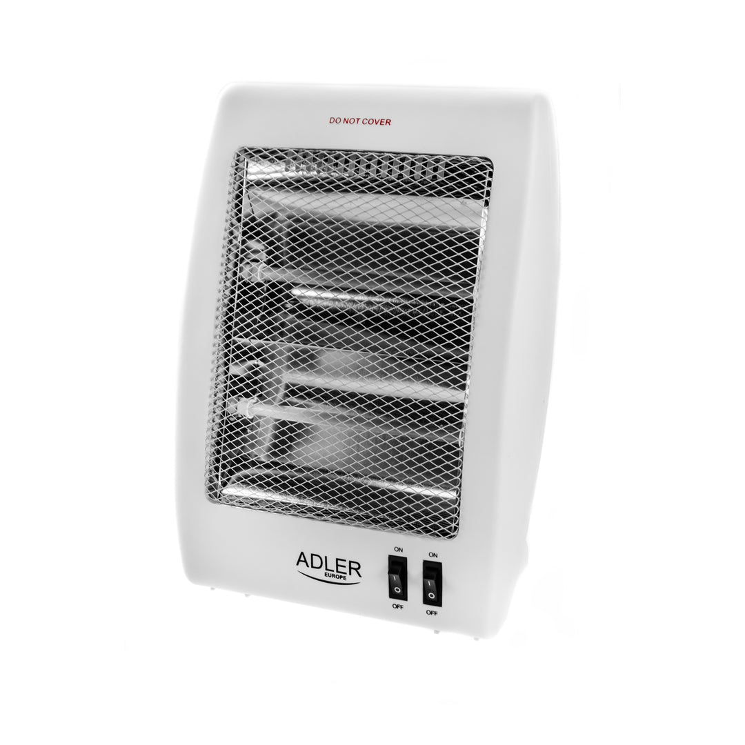 Adler halogeenverwarming, 2 vermogensniveaus, 2 krachtige kwartslampen, wit, AD 7709