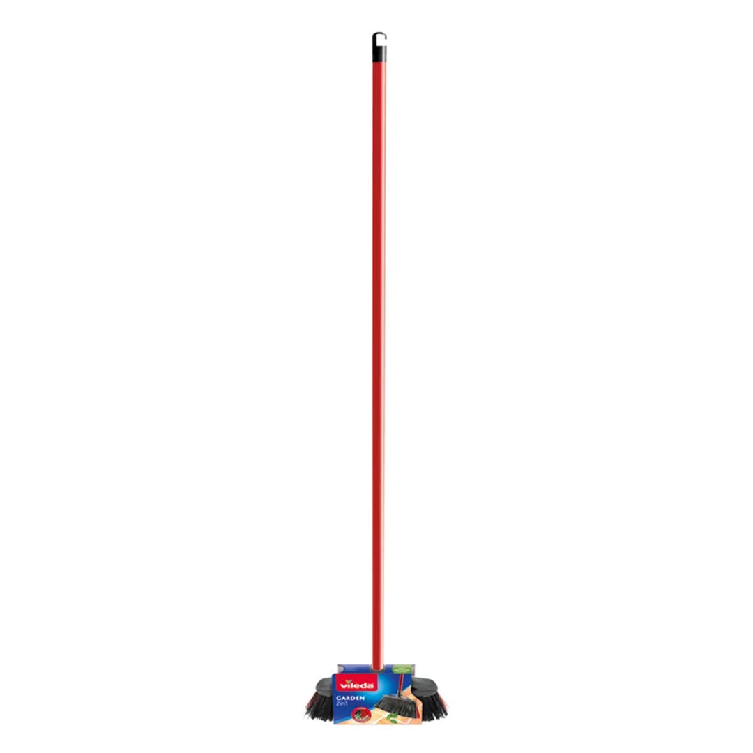 Vileda buitenbezemborstel met steel Garden 2in1