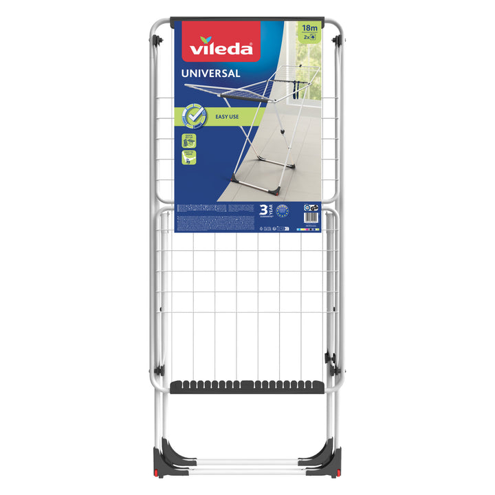 Vileda universeel opvouwbaar wiel wasdroger 18m