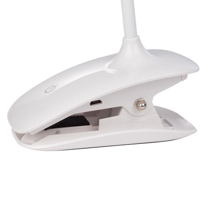 Velleman VTLLAMP15 witte LED clip-on bureaulamp met flexibele arm