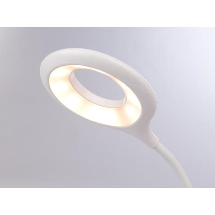 Velleman VTLLAMP15 witte LED clip-on bureaulamp met flexibele arm