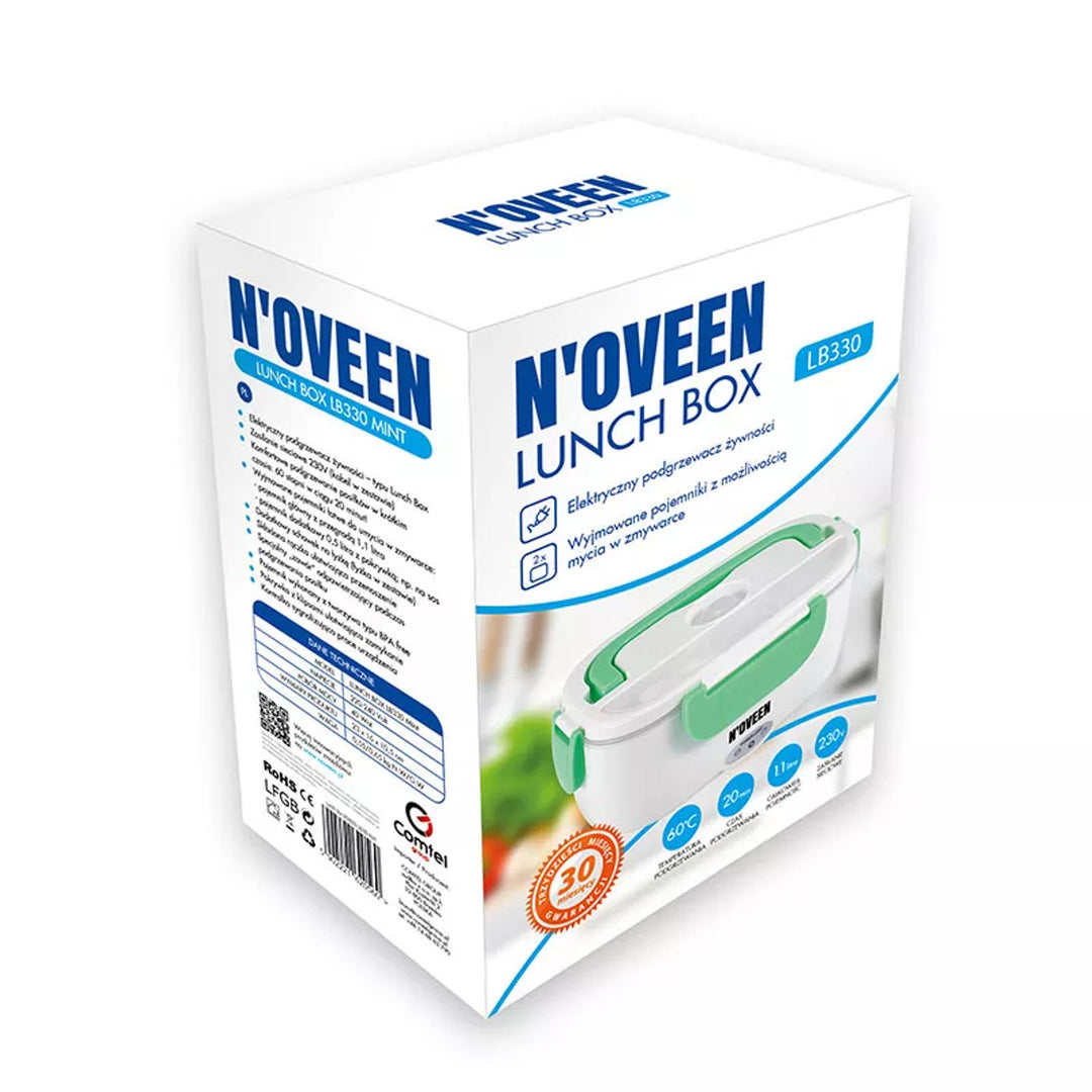 Noveen LB330 elektrische lunchbox-voedselverwarmer, mintgroen