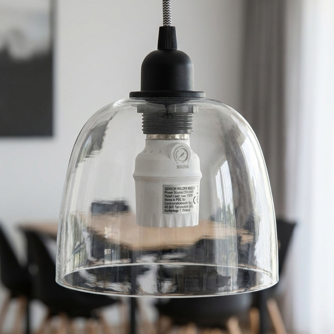 Lampfitting met geluidssensor Maclean, E27 met geluidssensor, max. 100 W, bereik 30 dB - 90 dB, MCE232