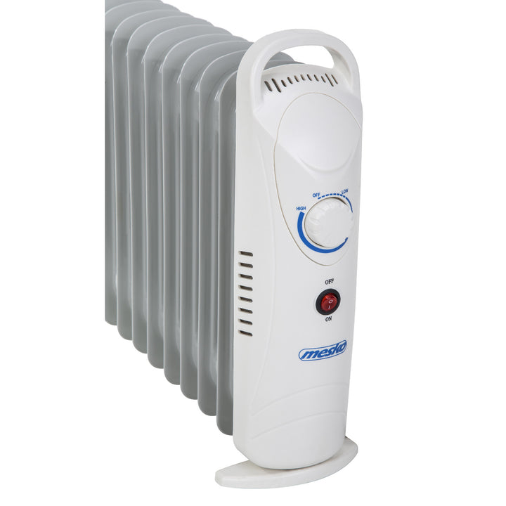 Mesko oliekachel, 9 vinnen, 1000W, temperatuurregeling, grijs, MS 7805