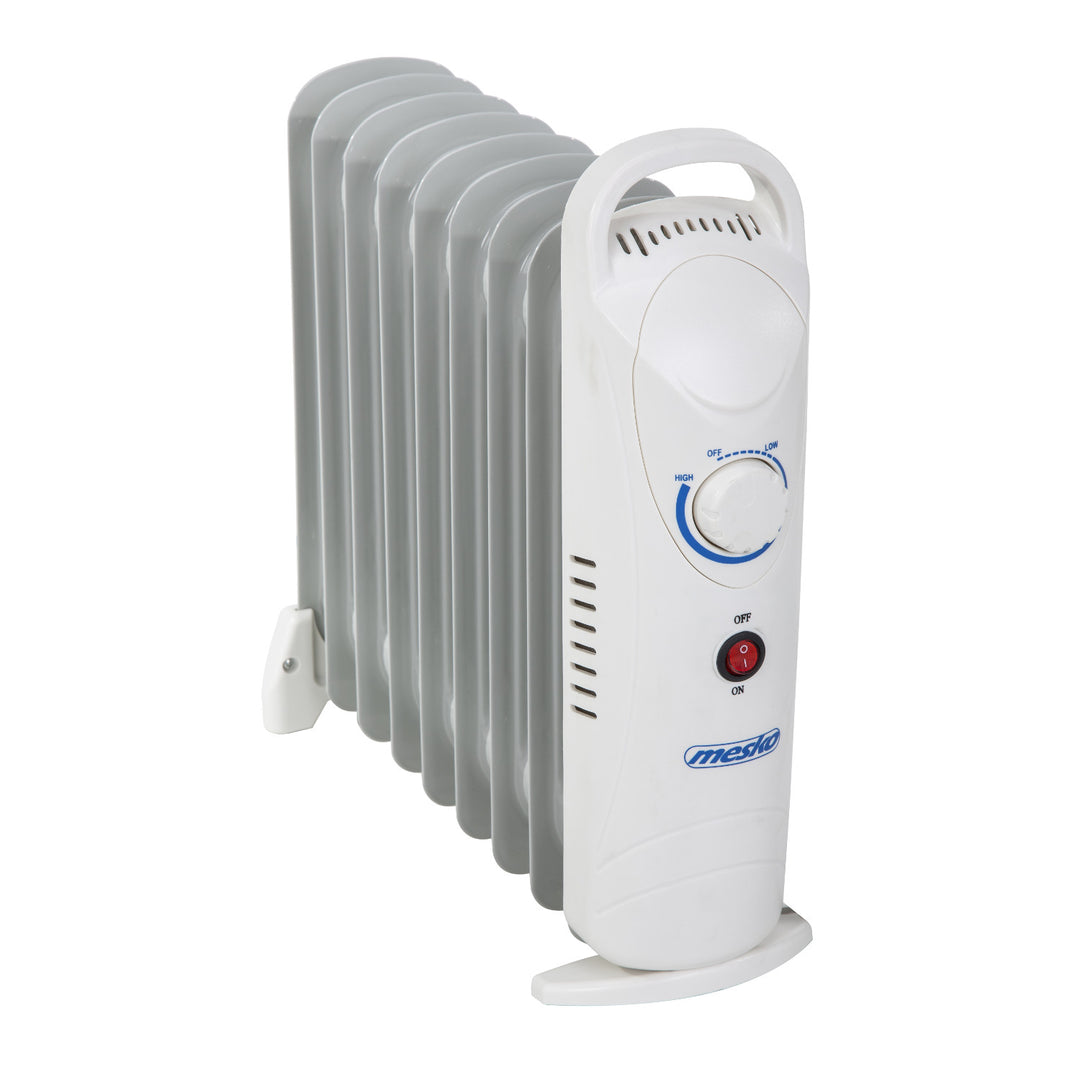 Mesko oliekachel, 9 vinnen, 1000W, temperatuurregeling, grijs, MS 7805