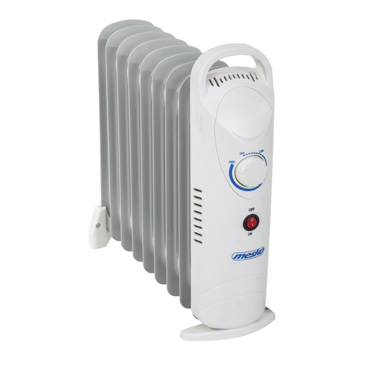 Mesko oliekachel, 9 vinnen, 1000W, temperatuurregeling, grijs, MS 7805