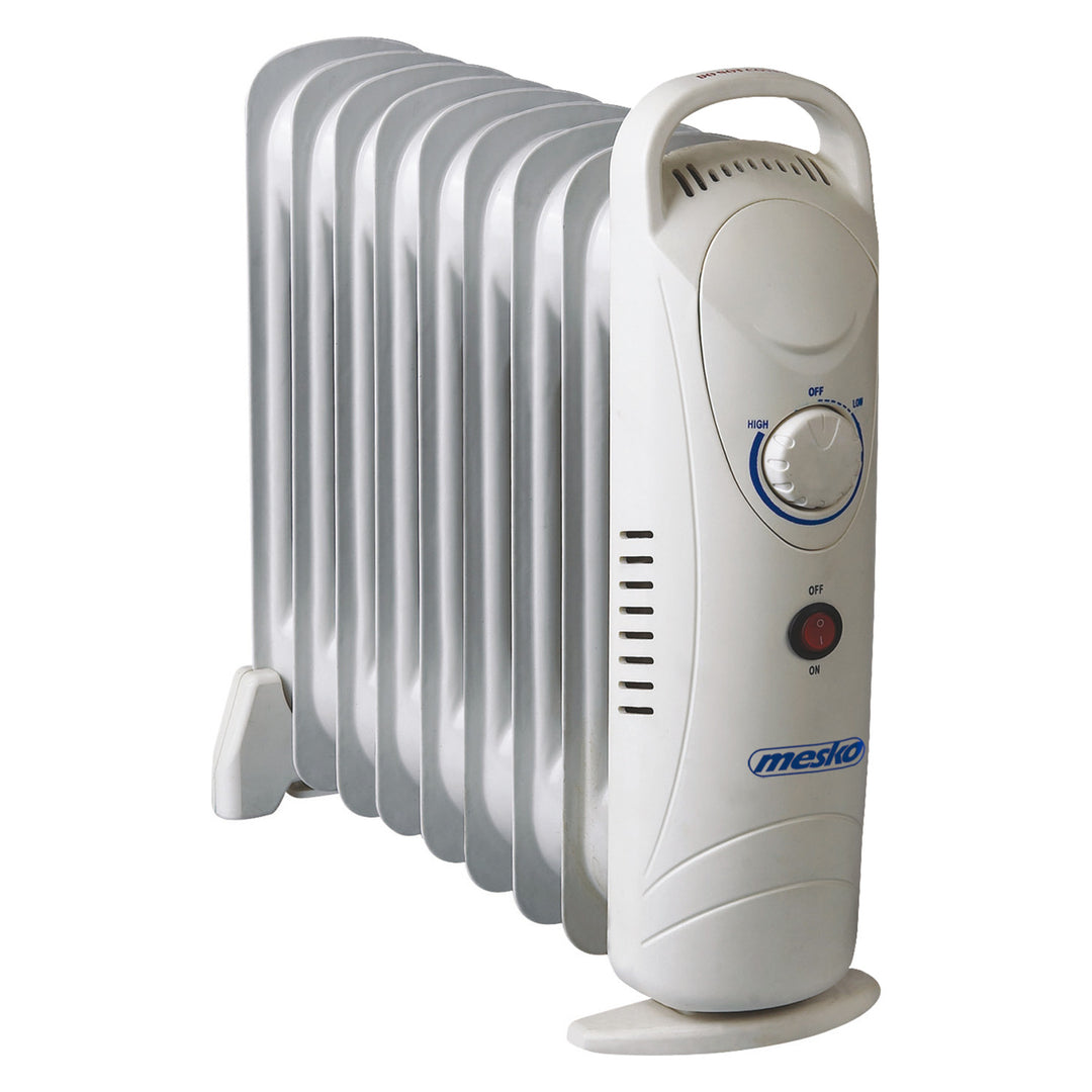 Mesko oliekachel, 9 vinnen, 1000W, temperatuurregeling, grijs, MS 7805