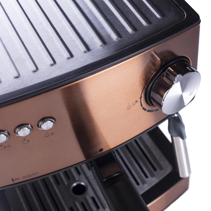 Adler espressomachine, 15 bar, 850W, melkopschuimer, AD4404cr