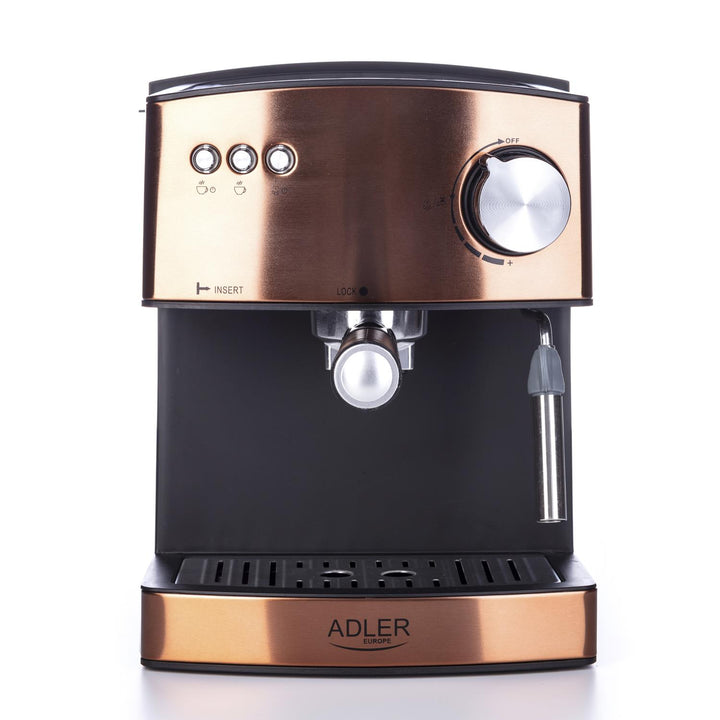 Adler espressomachine, 15 bar, 850W, melkopschuimer, AD4404cr