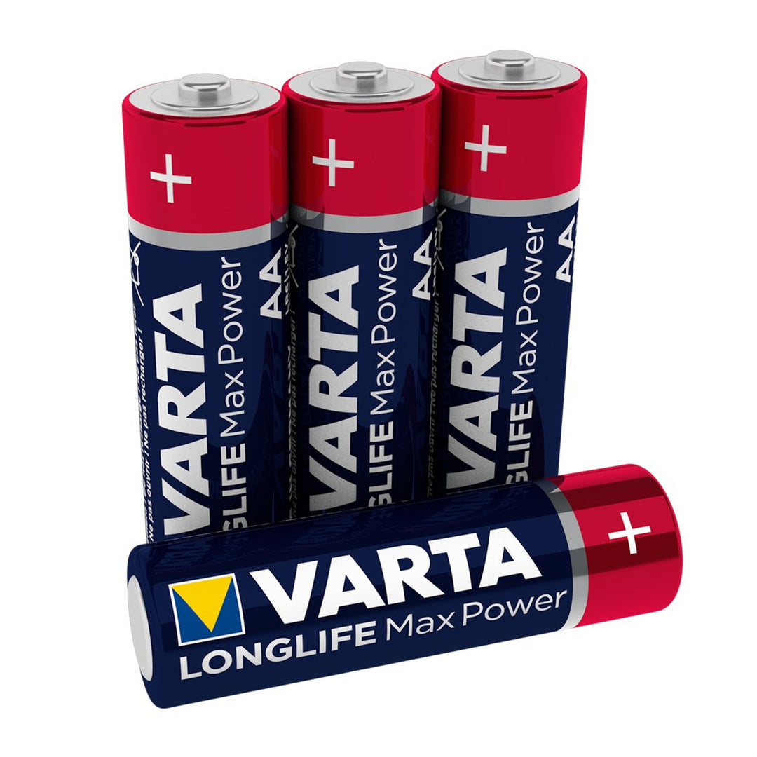 4x Varta Longlife Max Power AA-alkalinebatterijen, van hoge kwaliteit
