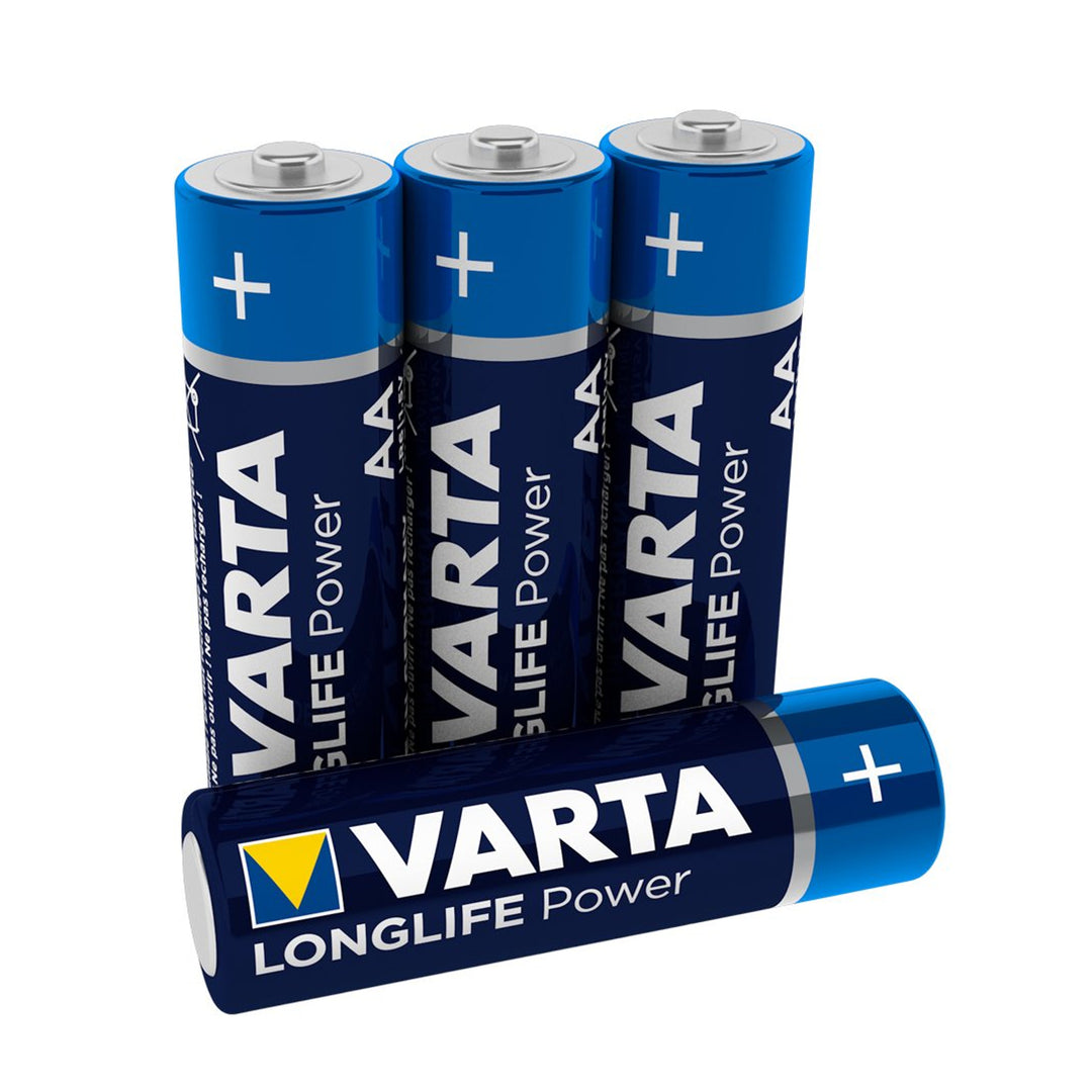 4x Varta Longlife Power AA LR6 R6 alkalinebatterijen