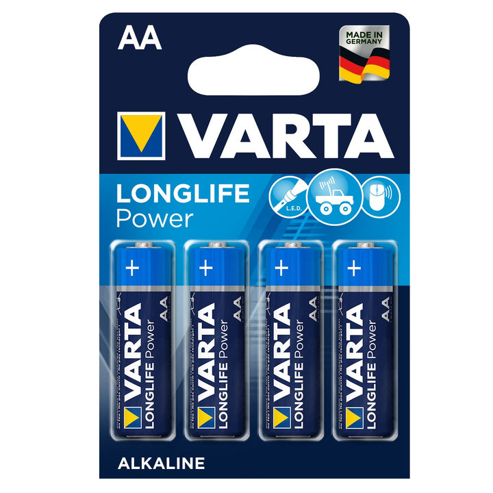 4x Varta Longlife Power AA LR6 R6 alkalinebatterijen