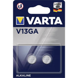 2x Varta V13GA LR44 AG13 Alkaline batterijen, van hoge kwaliteit